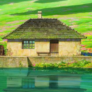 Lake house wallpaper