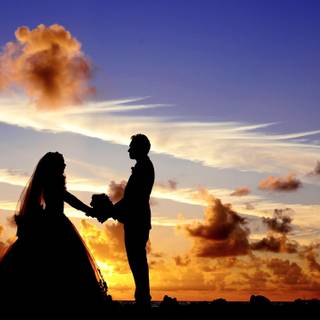 Wedding couple wallpaper