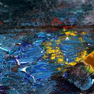 Paintbrush wallpaper