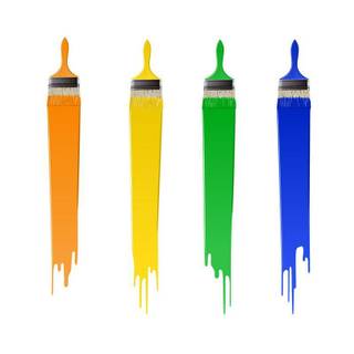 Paintbrush wallpaper