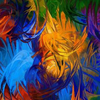 Paintbrush wallpaper