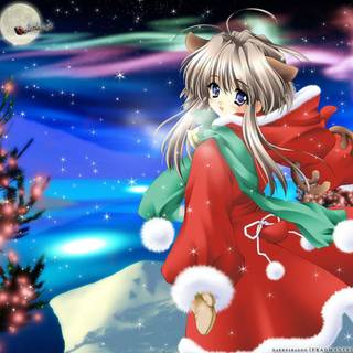 Anime Christmas wallpaper
