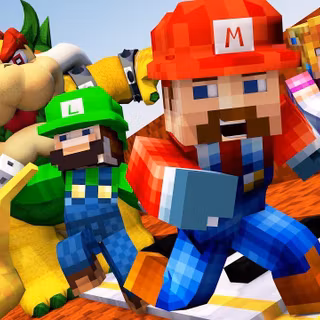 Minecraft Super Mario wallpaper