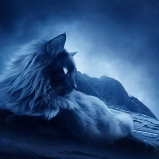 Fantasy cat wallpaper