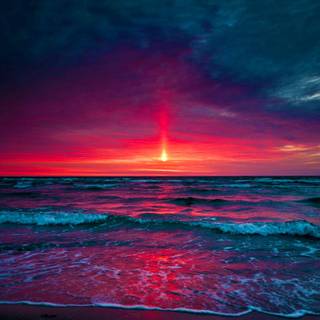 Sunset purple wallpaper