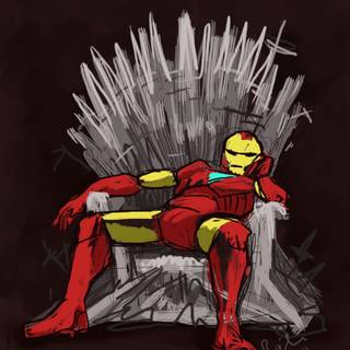 Tony Stark cartoon wallpaper