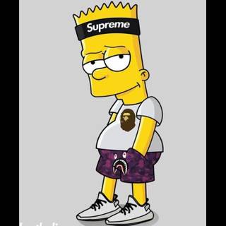 Supreme cartoon wallpaper