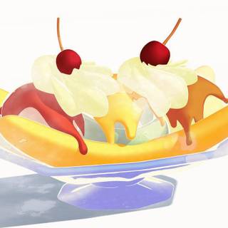 Banana split wallpaper