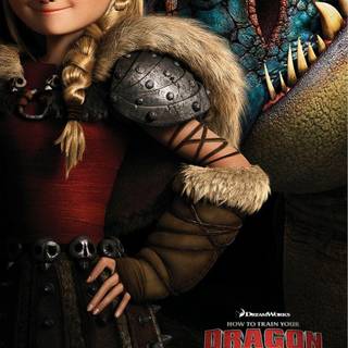 Hiccup and Astrid wallpaper