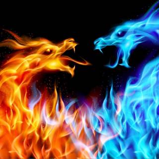 Ice dragons wallpaper