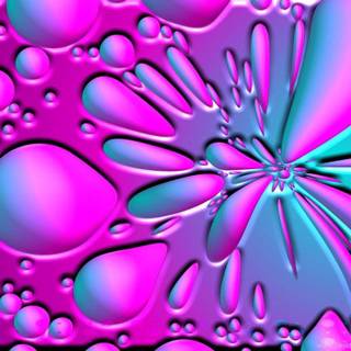 Blue and pink wallpaper