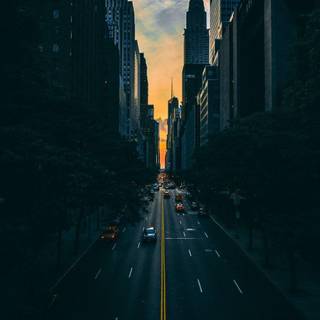 Dark street wallpaper