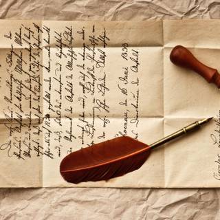 Letter writing wallpaper