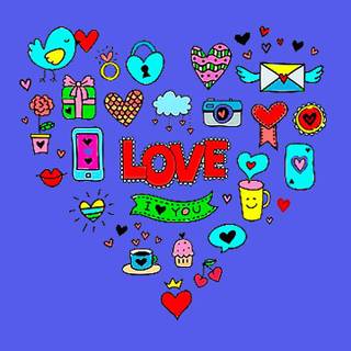 Love symbols wallpaper