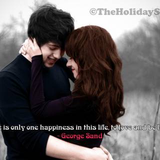 Happy Valentine Day boy and girl wallpaper