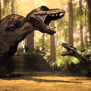 Dinosaur fights wallpaper