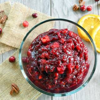 Christmas cranberry sauce wallpaper