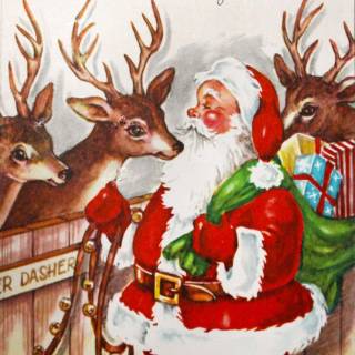 Christmas dasher wallpaper