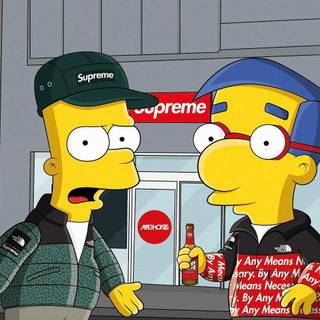 Supreme Simpsons wallpaper