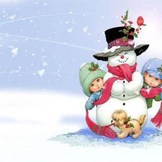 Christmas Frosty wallpaper