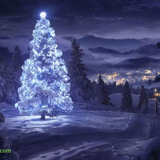 White Christmas wallpaper