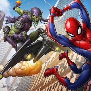 Spider-Man cartoon HD wallpaper