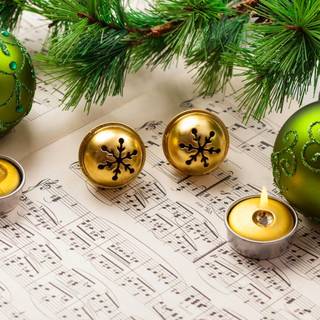 Christmas sleigh bells wallpaper