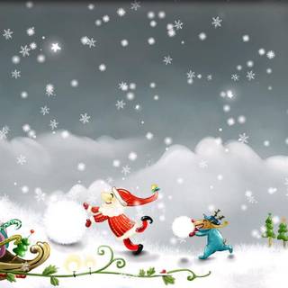 Christmas snowflake wallpaper