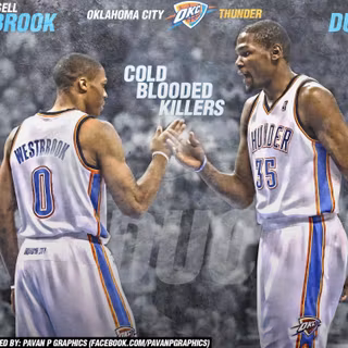 Russell Westbrook and kevin Durant wallpaper