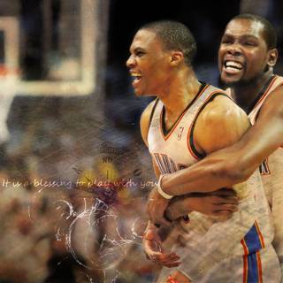 Russell Westbrook and kevin Durant wallpaper