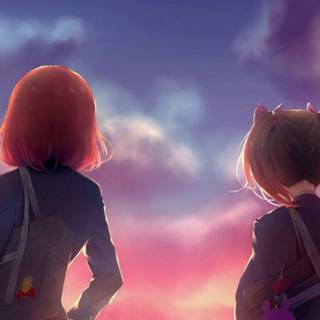 Galaxy love wallpaper