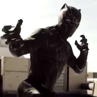 Black Panther fighting wallpaper