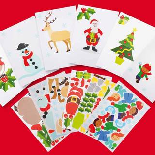 Christmas stickers wallpaper