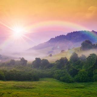 Natural rainbow HD wallpaper