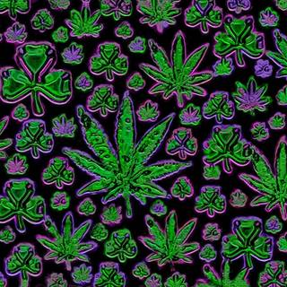 Chronic leaf wallpaper