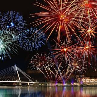 New Year fireworks wallpaper
