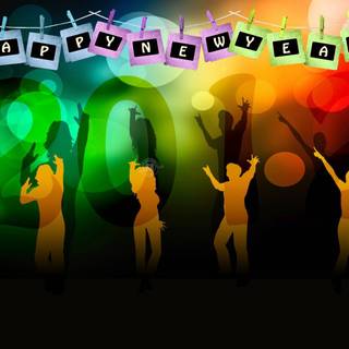 New Year party wallpaper