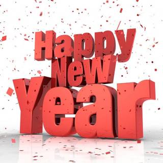 New Year confetti wallpaper