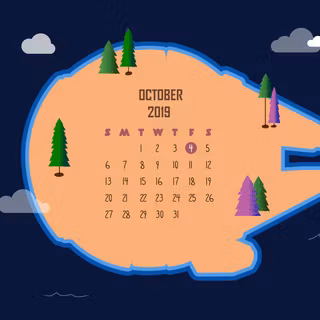 Calendar 2019 wallpaper