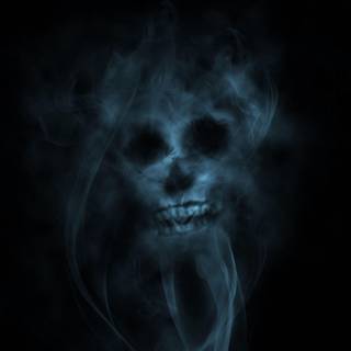 Smoke skull wallpaper