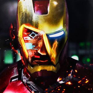 Iron Man face wallpaper