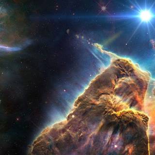 Blue supernova wallpaper