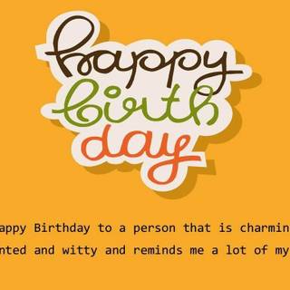 Happy Birthday to Me wallpaper