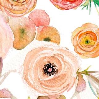 Watercolor flowers wallpaper