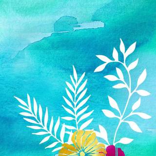 Watercolor flowers wallpaper