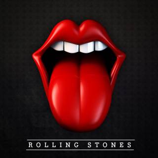 Rolling Stones tongue wallpaper