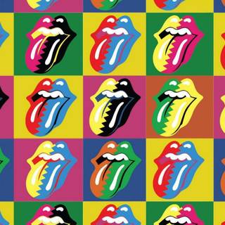 Rolling Stones tongue wallpaper