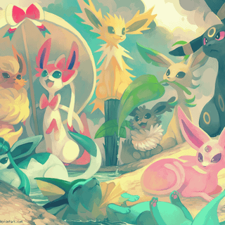 Sylveon and Umbreon wallpaper