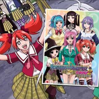 Moka and Tsukune wallpaper