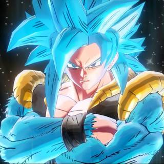 Blue Gogeta wallpaper